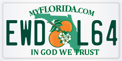 FL license plate EWDL64