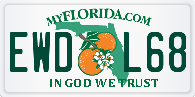 FL license plate EWDL68