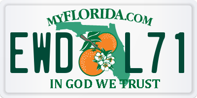 FL license plate EWDL71
