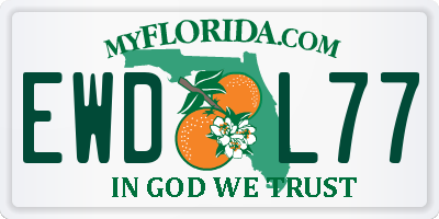 FL license plate EWDL77