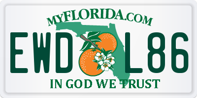 FL license plate EWDL86