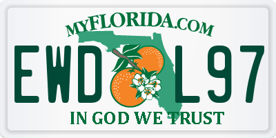 FL license plate EWDL97