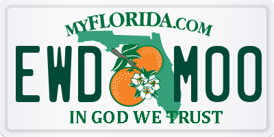 FL license plate EWDM00