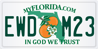 FL license plate EWDM23