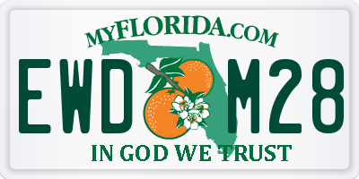 FL license plate EWDM28