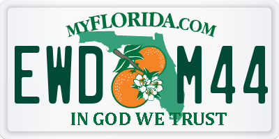 FL license plate EWDM44