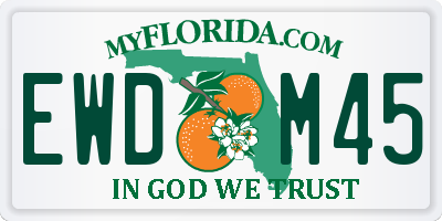 FL license plate EWDM45