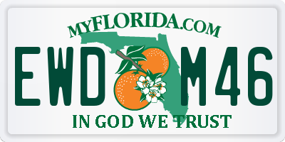 FL license plate EWDM46