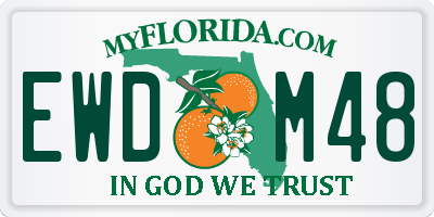 FL license plate EWDM48