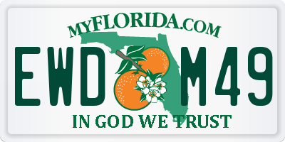 FL license plate EWDM49