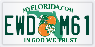 FL license plate EWDM61