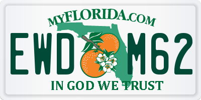 FL license plate EWDM62