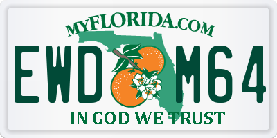 FL license plate EWDM64