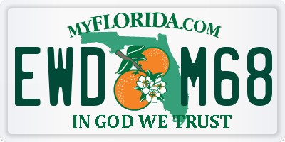 FL license plate EWDM68