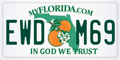 FL license plate EWDM69