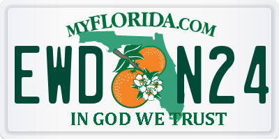 FL license plate EWDN24