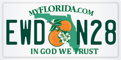 FL license plate EWDN28