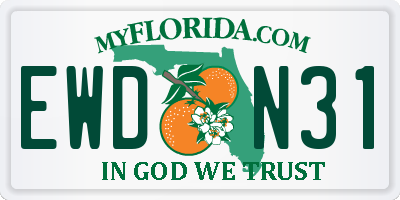 FL license plate EWDN31