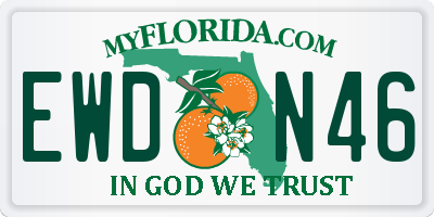 FL license plate EWDN46