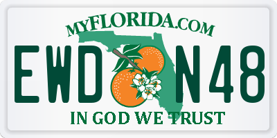FL license plate EWDN48