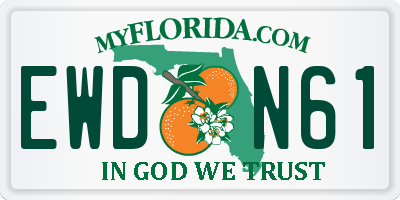 FL license plate EWDN61