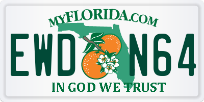 FL license plate EWDN64