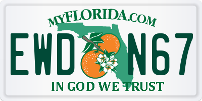 FL license plate EWDN67