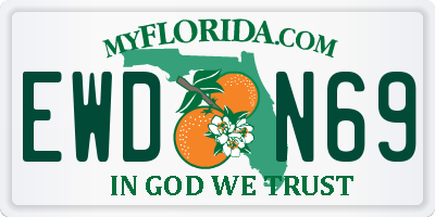 FL license plate EWDN69