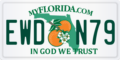 FL license plate EWDN79