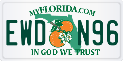 FL license plate EWDN96