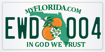 FL license plate EWDO04