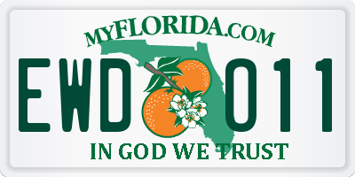 FL license plate EWDO11