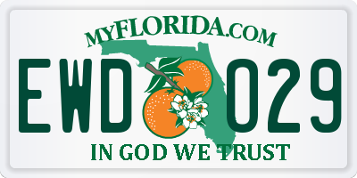 FL license plate EWDO29