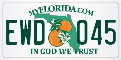FL license plate EWDO45