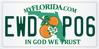 FL license plate EWDP06