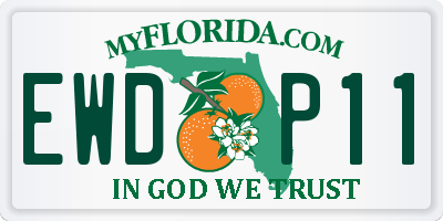 FL license plate EWDP11