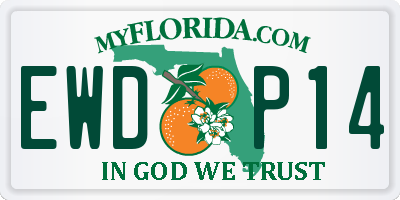 FL license plate EWDP14