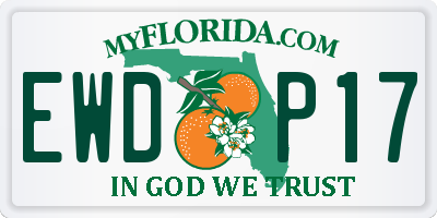 FL license plate EWDP17