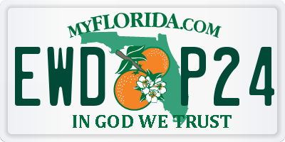 FL license plate EWDP24