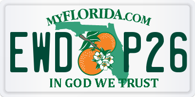 FL license plate EWDP26