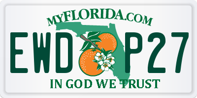 FL license plate EWDP27