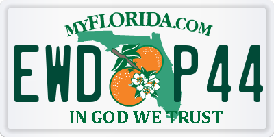 FL license plate EWDP44