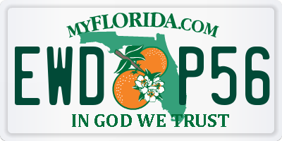FL license plate EWDP56