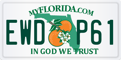 FL license plate EWDP61