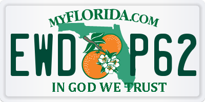 FL license plate EWDP62