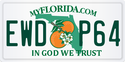 FL license plate EWDP64
