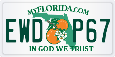 FL license plate EWDP67