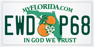 FL license plate EWDP68