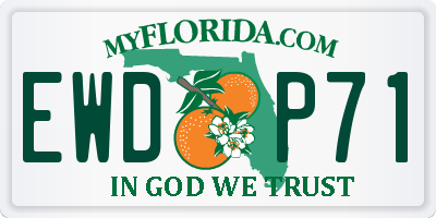FL license plate EWDP71