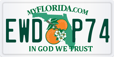 FL license plate EWDP74